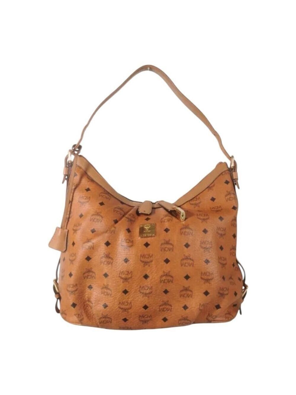 MCM Aren Hobo in Visetos Coated Canvas - Cognac - Picture 2 of 12
